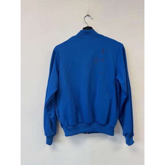 Vintage Nike Jacket Mens Small‎ Blue Pink Zip Track Bomber Athletic 80s - Picture 3 of 7